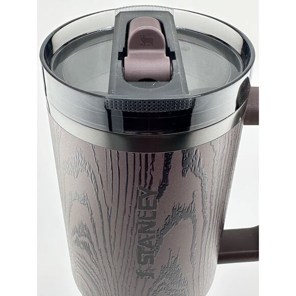 STANLEY QUENCHER PROTOUR 40 OZ FLIP STRAW TUMBLER, REDWOOD WOODGRAIN - Picture 3 of 5